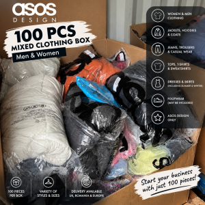 100 Piece Mixed Clothing Box ASOS MIX & BRAND– Men & Women | Wholesale Clothing