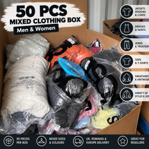 50 PCS ASOS Design & Mixed Brands Clothing Box – Men & Women